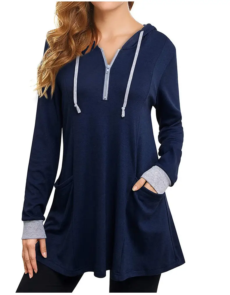 2022 Women's Hooded Long Sleeve T-Shirt Maroon — feature 25