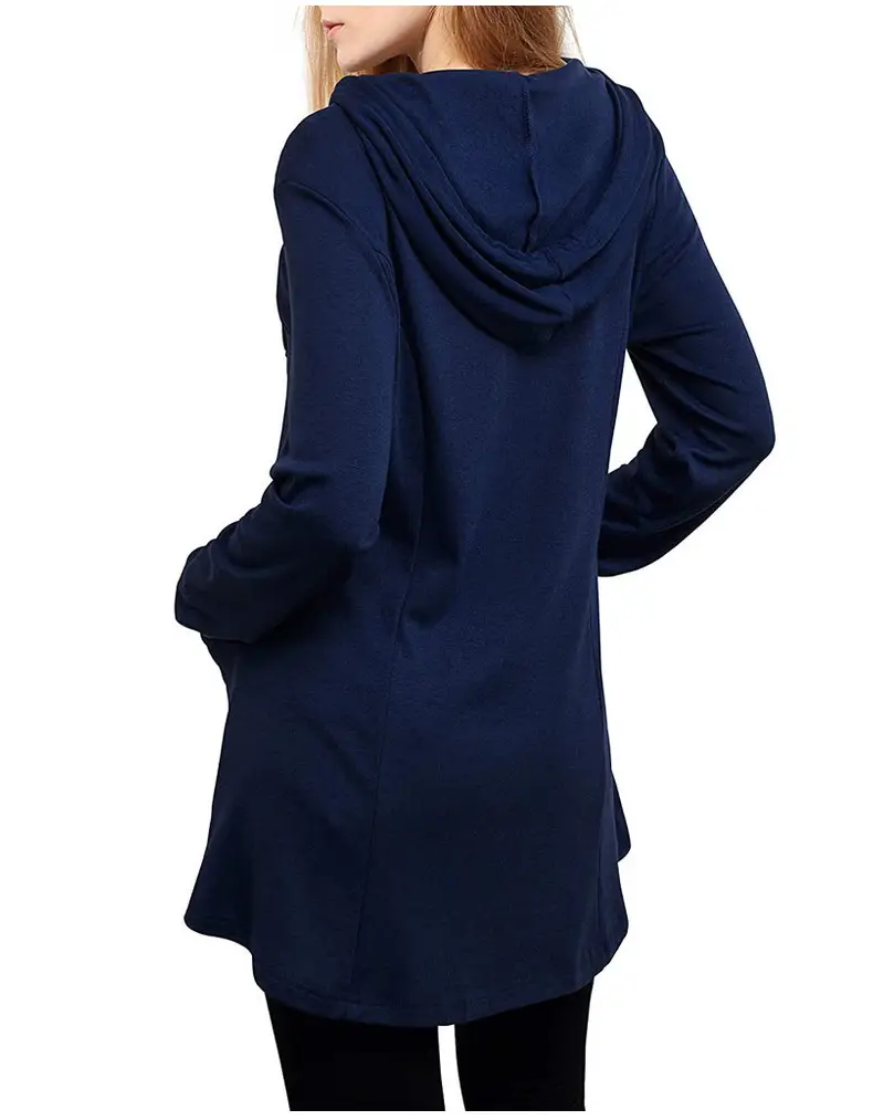 2022 Women's Hooded Long Sleeve T-Shirt Maroon — feature 26