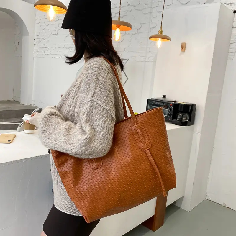 2020 European Fashion Woven Tote Bag Large Capacity - Image 6