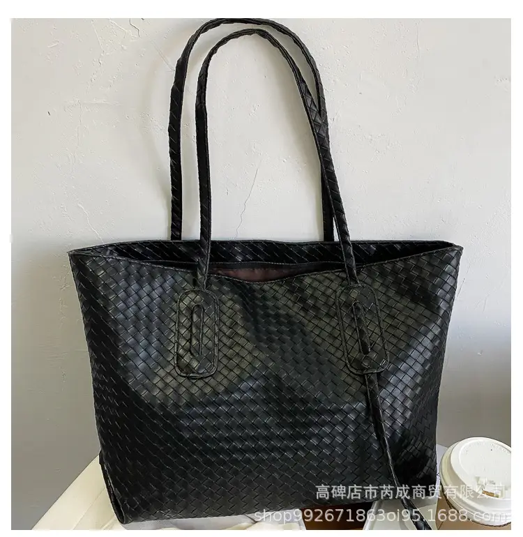 2020 European Fashion Woven Tote Bag Large Capacity - Image 2