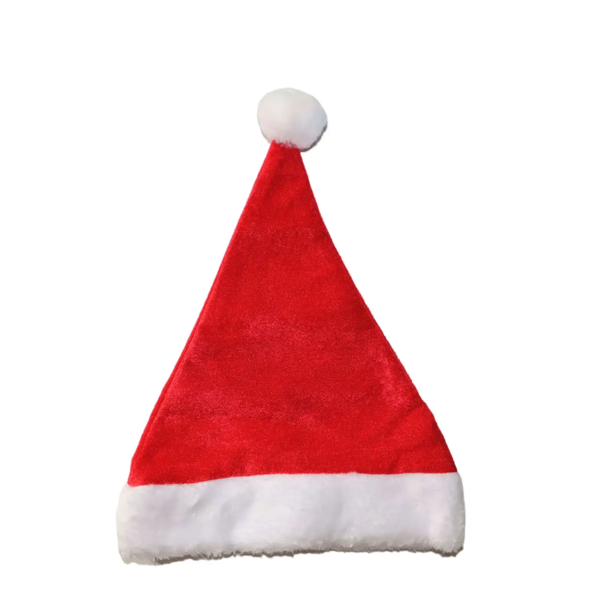 2023 Red Velvet Plush Santa Hats for Kids Adults - Image 4