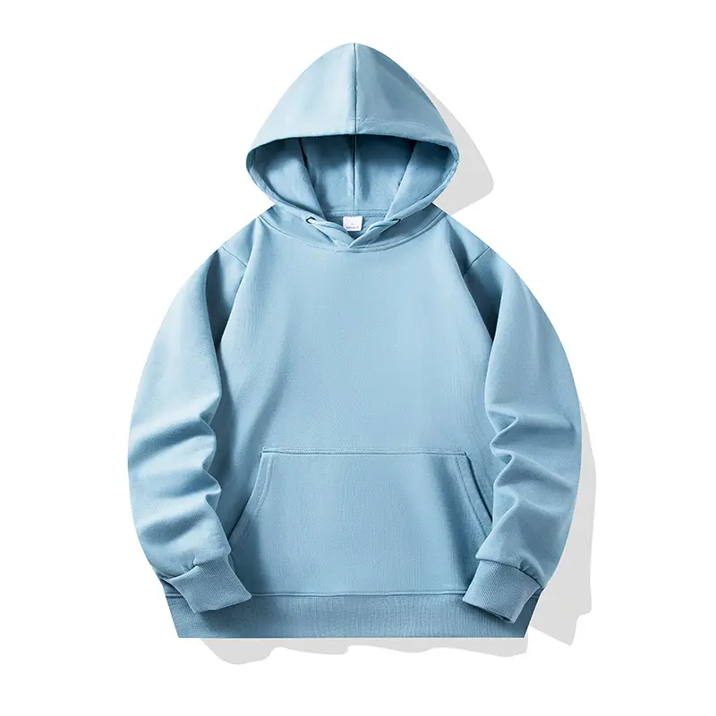 Men Wool Hoodie Green 300g Long Sleeve - Image 8
