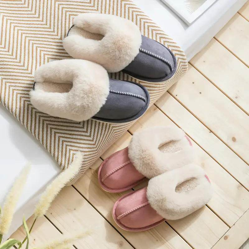 Cotton Slippers Women's Autumn and Winter Household Plush Home Couple Warm Men's Moon Non-slip Wholesale Cotton Slippers Cross-border