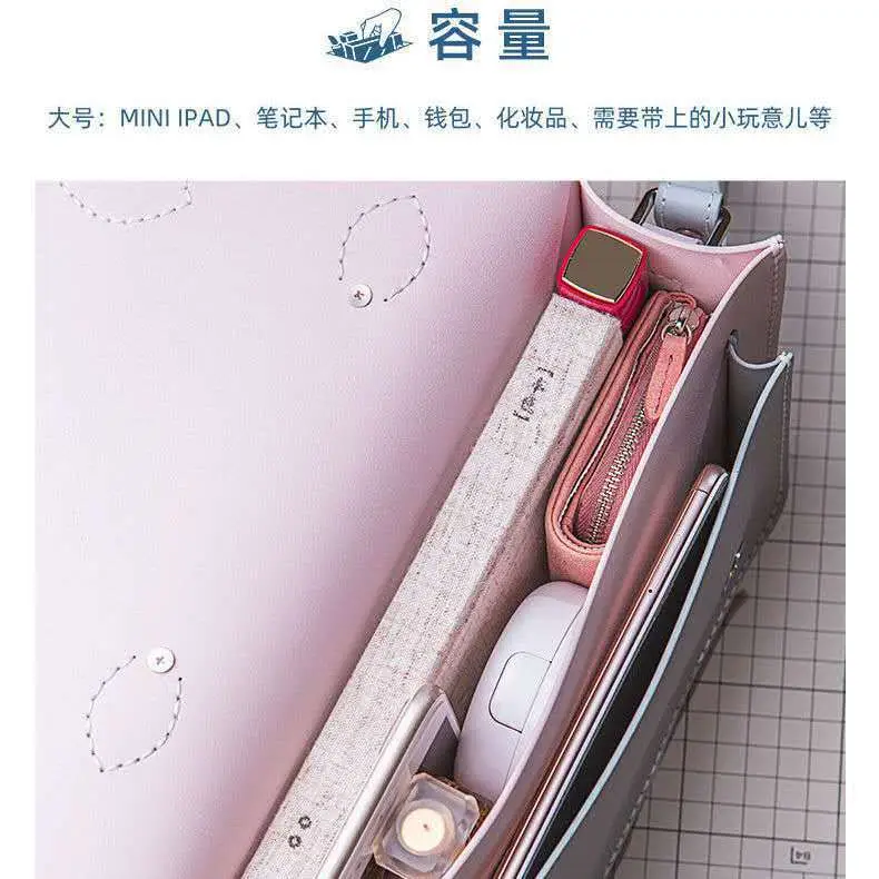Light Green Leather Crossbody Bag for Women