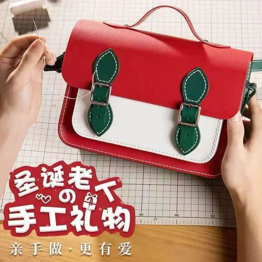 Light Green Leather Crossbody Bag for Women