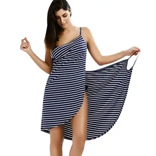 2020 Women V-Neck Long Dress Black Blue Loose Sleeveless Party Wear — feature 5