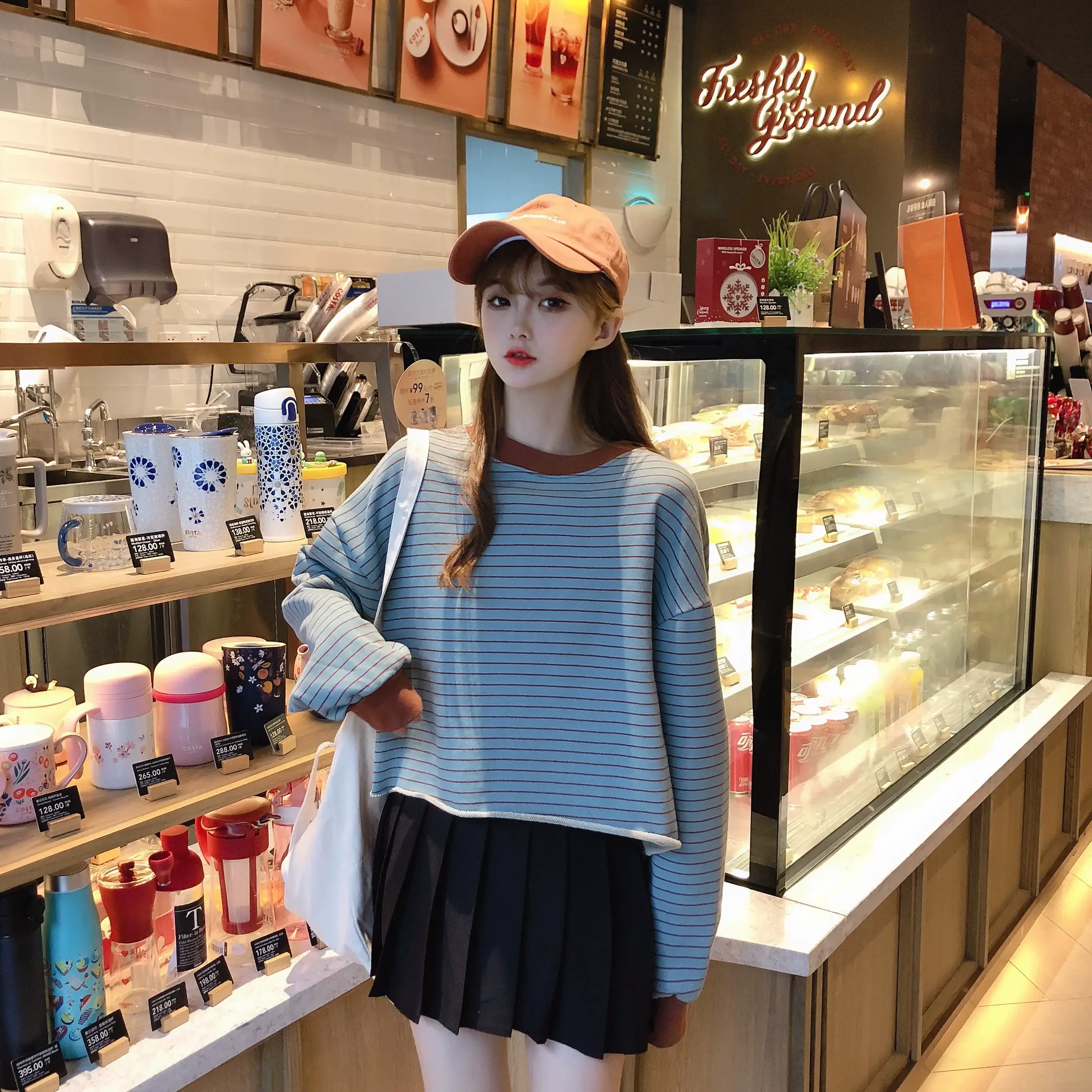 Women Striped Short Sweater 2023 New Trendy — feature 14