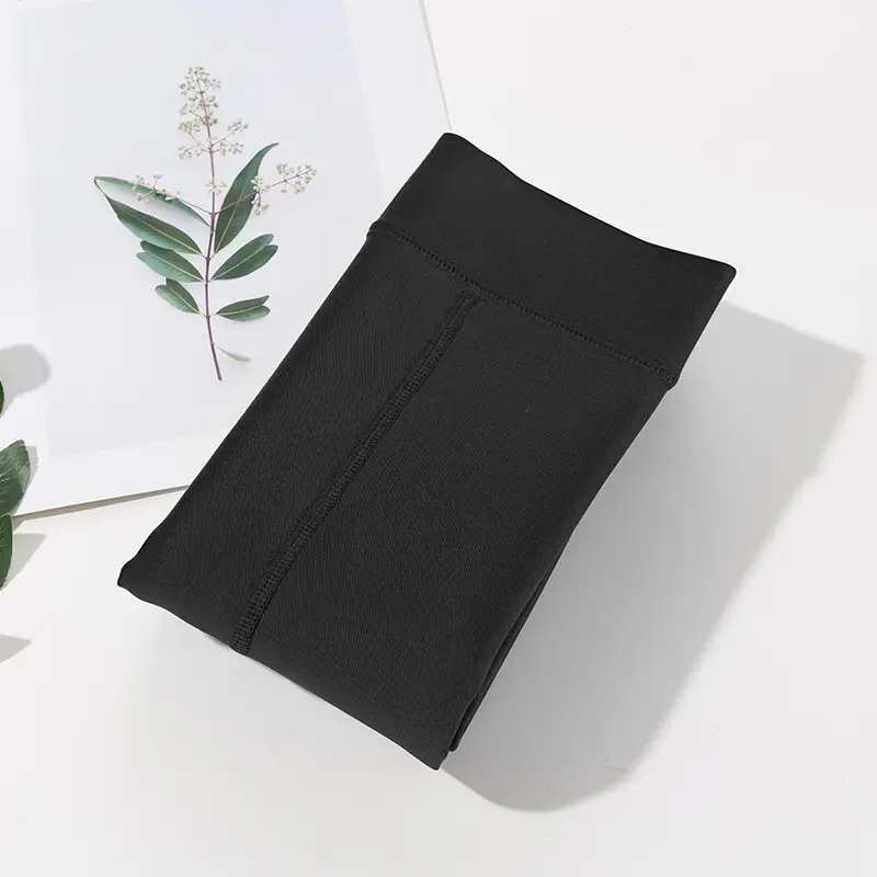 Fleece Lined Black Women's Leggings 150cm Short Petite - Image 4