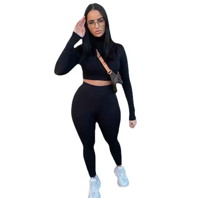 Women's Grey Slim Fit Two-Piece Sports Suit - Image 17