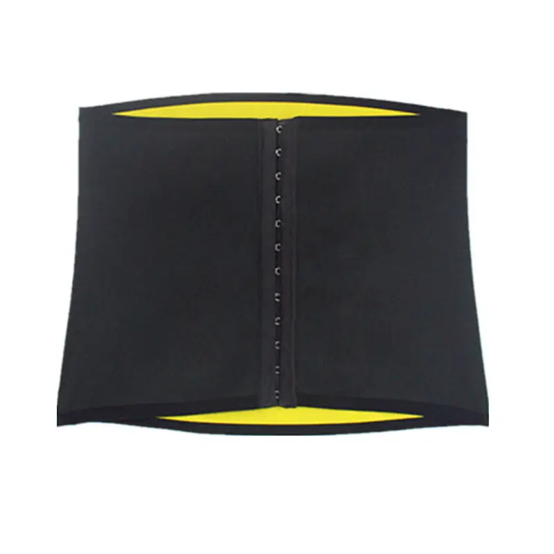 Men's Black Neoprene Waist Trainer Belt