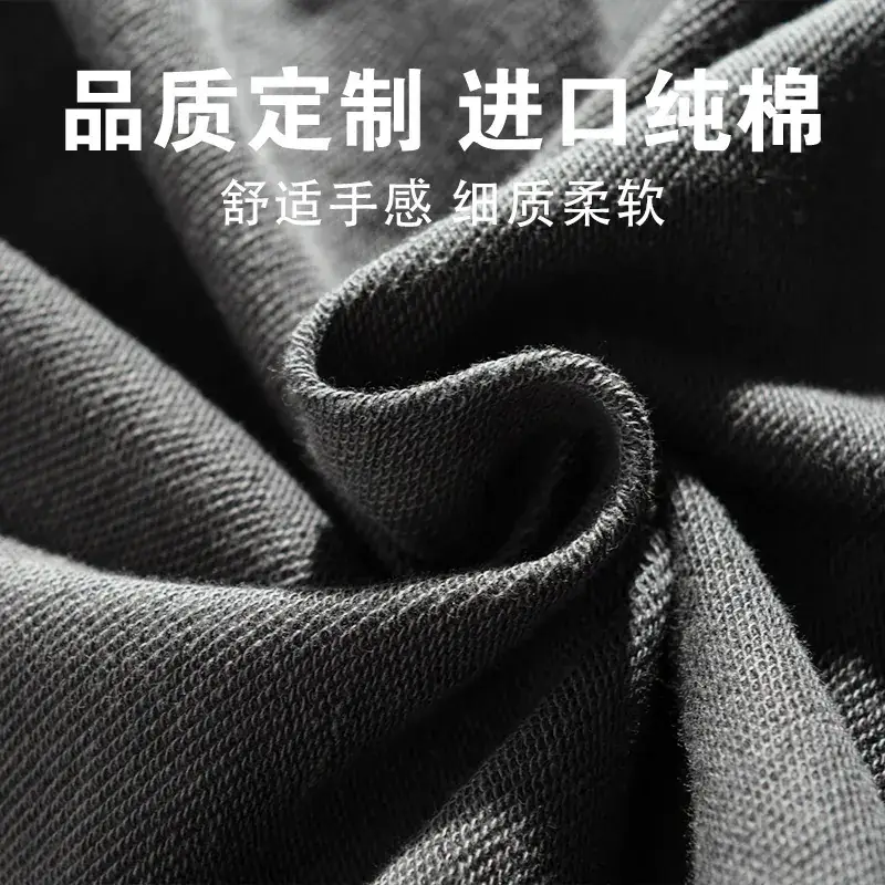 Custom Printed Long Sleeve Sweaters Solid Color Cotton - Image 9