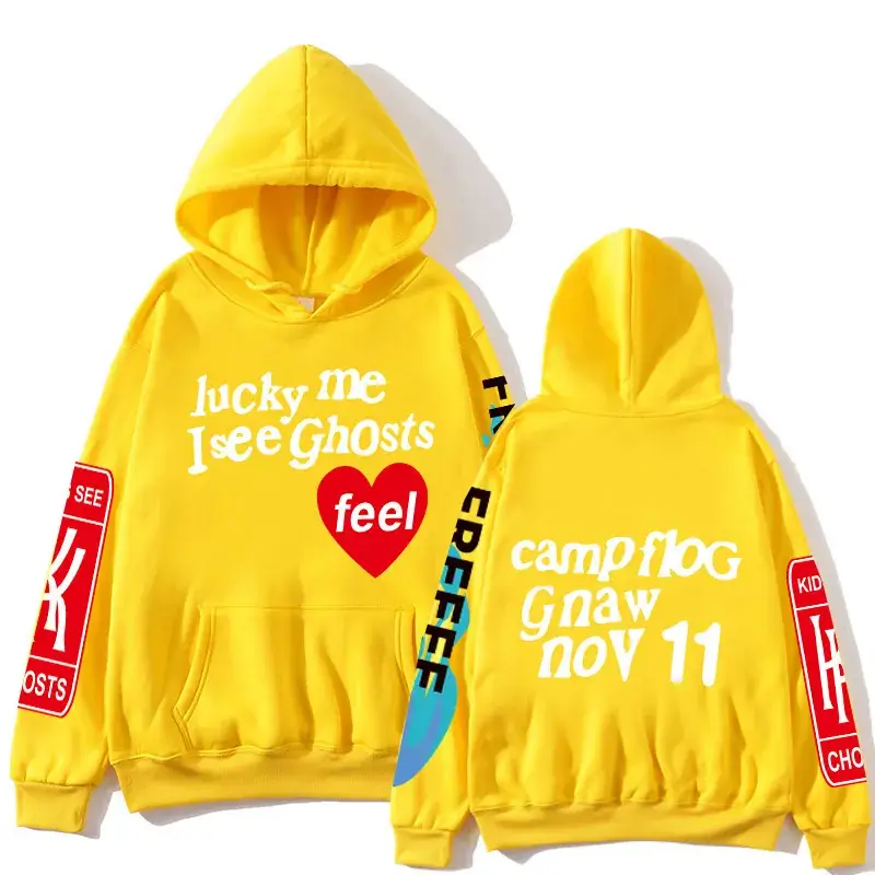 Kids Hoodie Set Black Heat Transfer Graphic