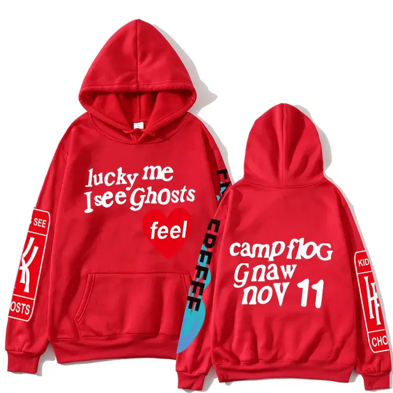 Kids Hoodie Set Black Heat Transfer Graphic