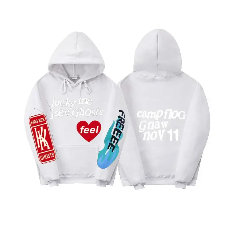 Kids Hoodie Set Black Heat Transfer Graphic