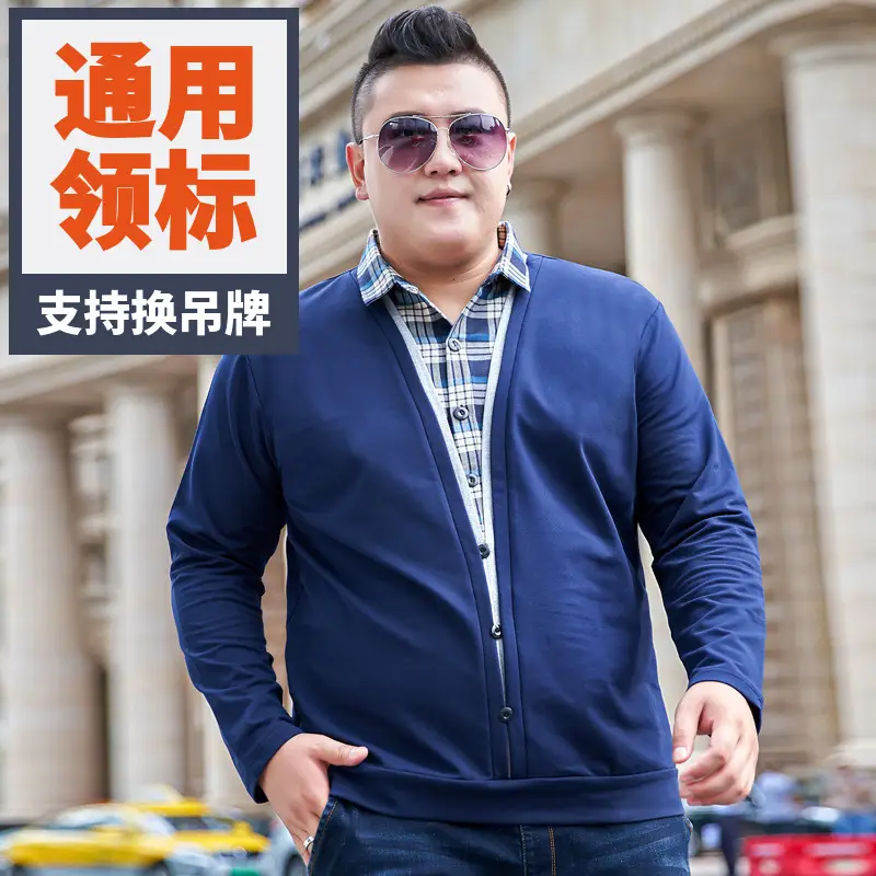 Men's Navy Blue Zipper Jacket Long Sleeve Outerwear