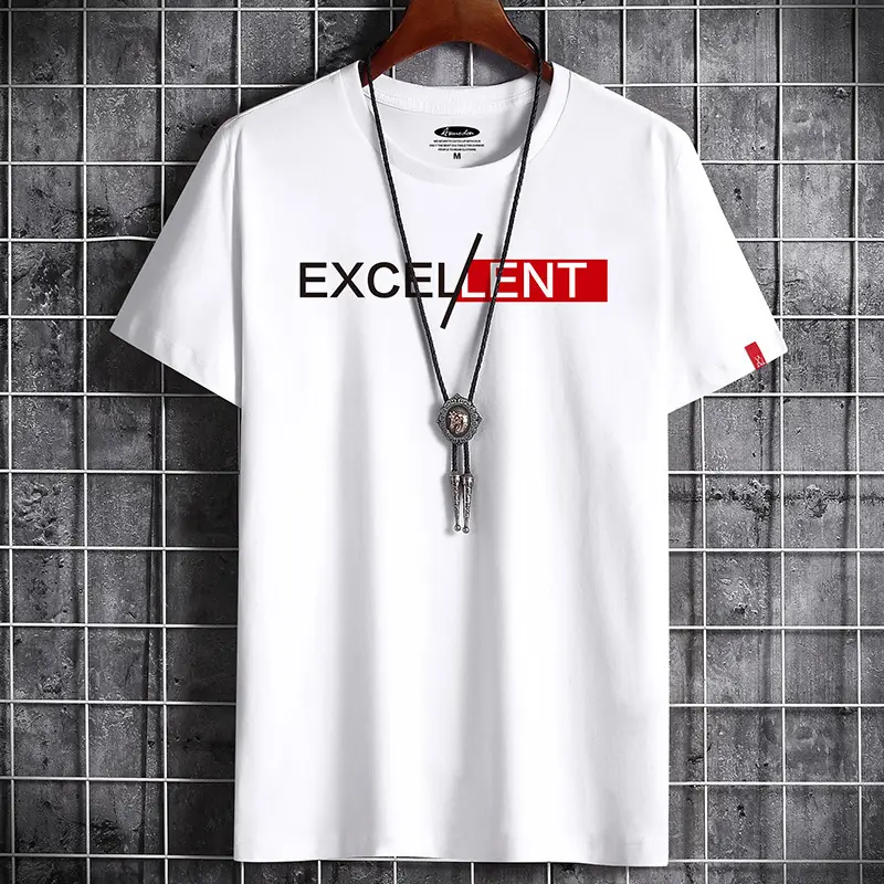 Men Grey Cotton T-Shirt Round Neck Loose Fit - Image 6
