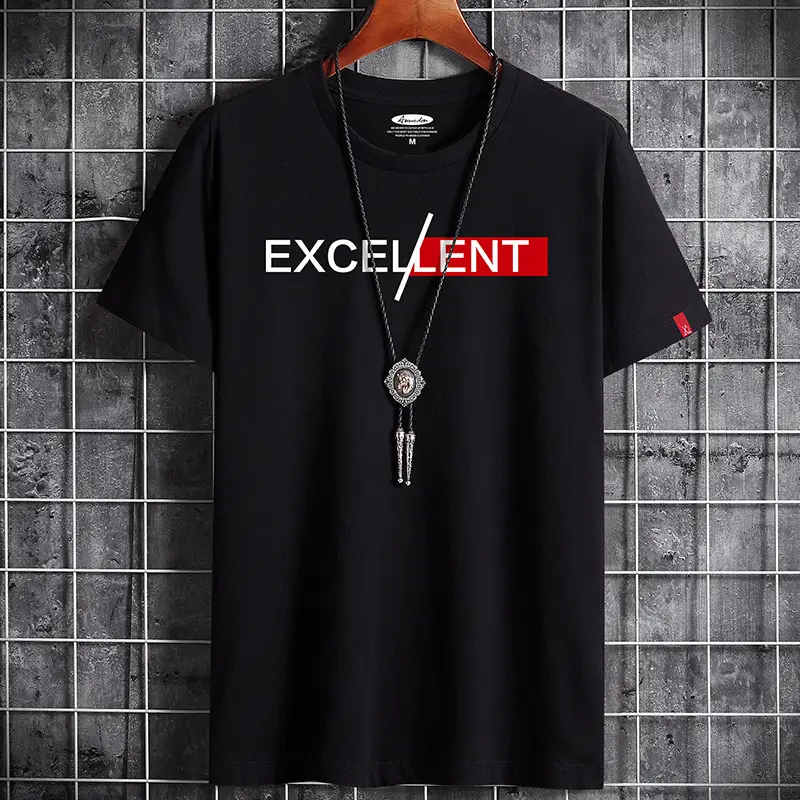 Men Grey Cotton T-Shirt Round Neck Loose Fit - Image 3