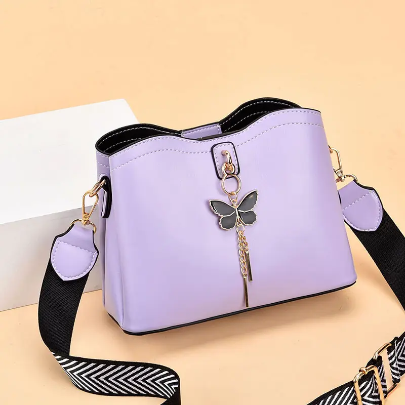 Women's Butterfly Design Crossbody Bag Light Blue 2020 - Image 5
