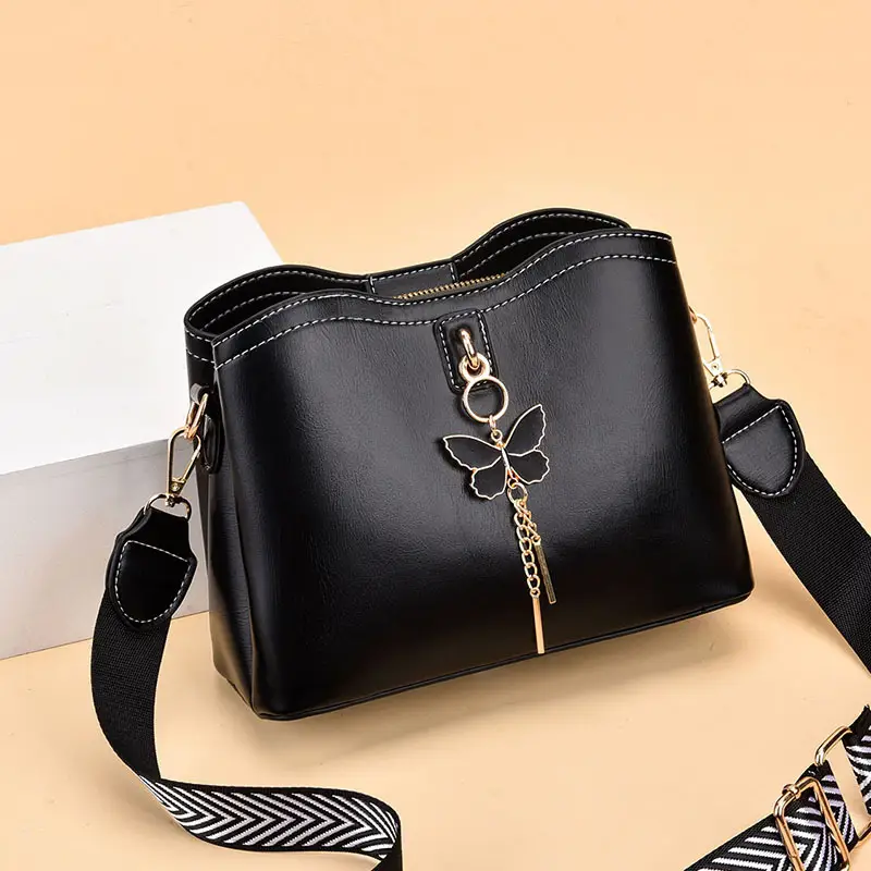 Women's Butterfly Design Crossbody Bag Light Blue 2020 - Image 6