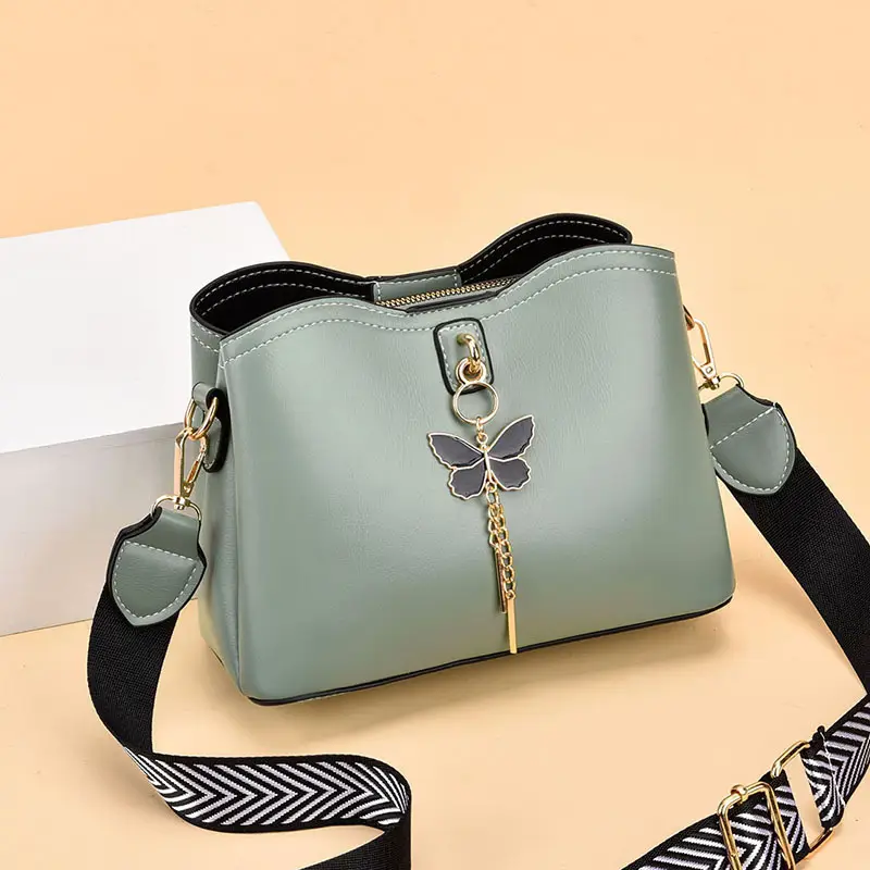 Women's Butterfly Design Crossbody Bag Light Blue 2020 - Image 8