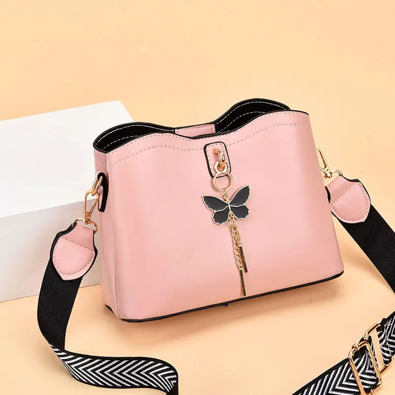 Women's Butterfly Design Crossbody Bag Light Blue 2020 - Image 2