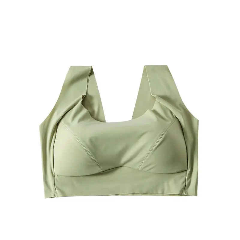 Good Mulberry Edge Silk Interior Traceless Vest Bra No Steel Ring Adjustable Silk Underwear 3157