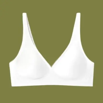 Jelly Seamless Underwear Women's French Sexy Wire-Free Underwear Small Breast Push-Up Anti-Sagging Summer Thin Bra