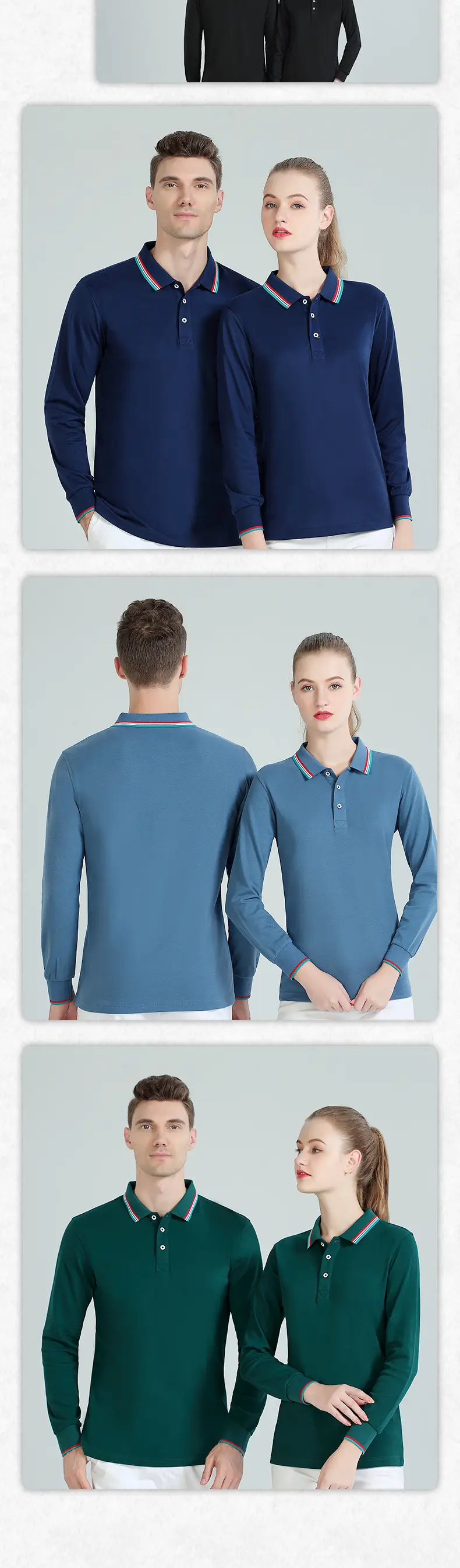 2020 Custom Printed Lapel Polo Shirt with Embroidery & Buttons — feature 13