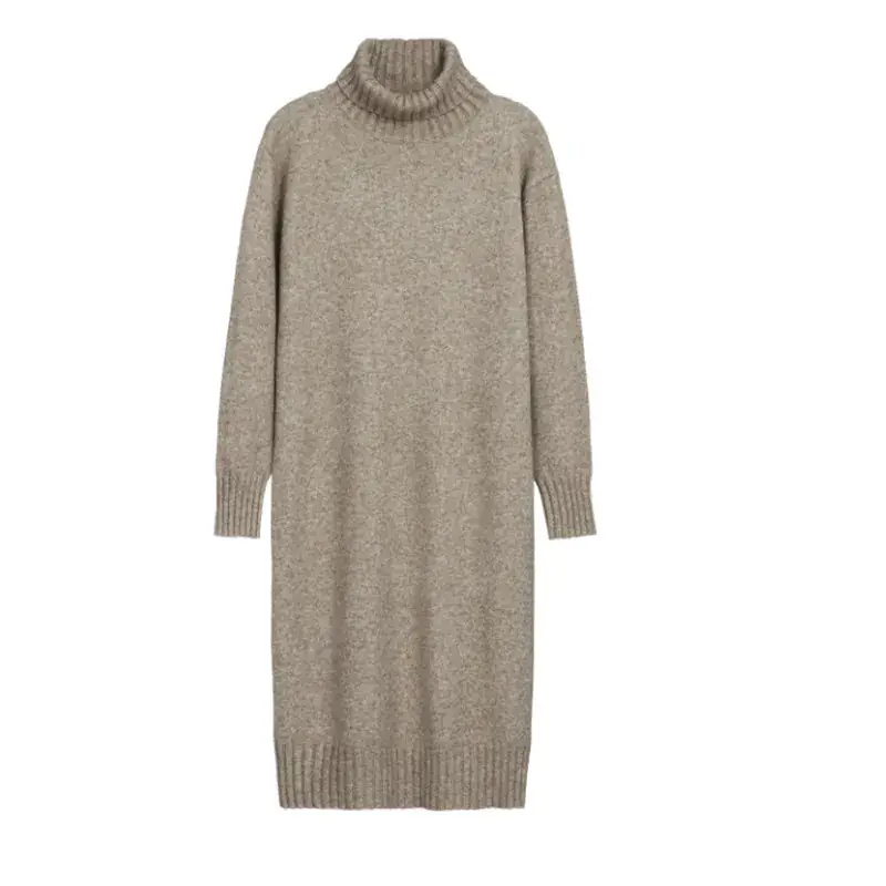 Women Knitted Coat Sweater Skirt Set Cream White - Image 6