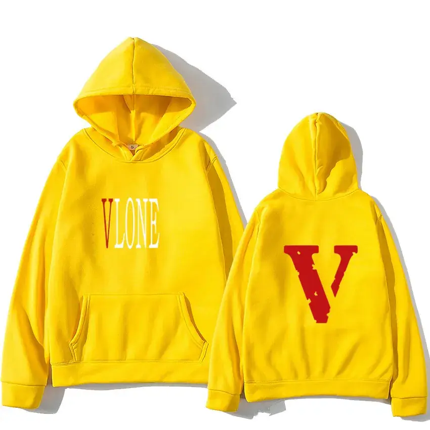 Winter V-Print Hooded Pullover Set White - Image 8