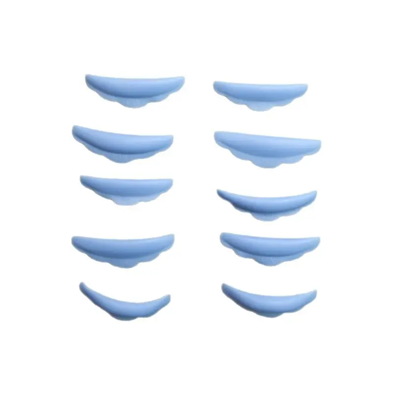 5 Pairs Green Silicone Eyelash Gaskets for Smilies