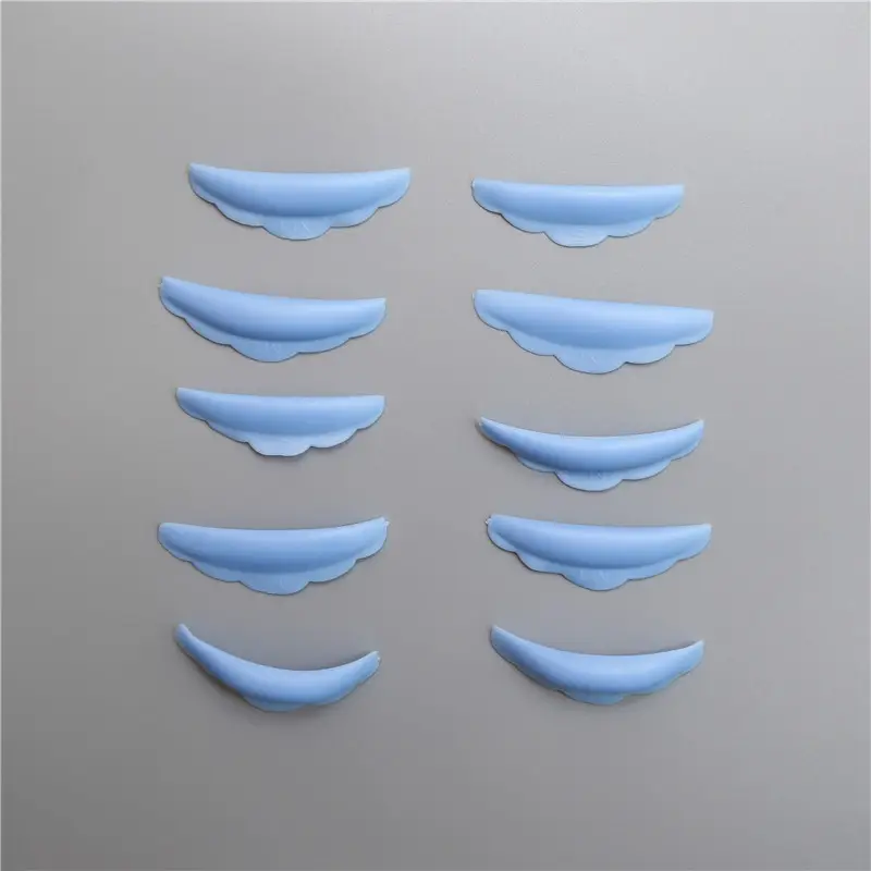 5 Pairs Green Silicone Eyelash Gaskets for Smilies