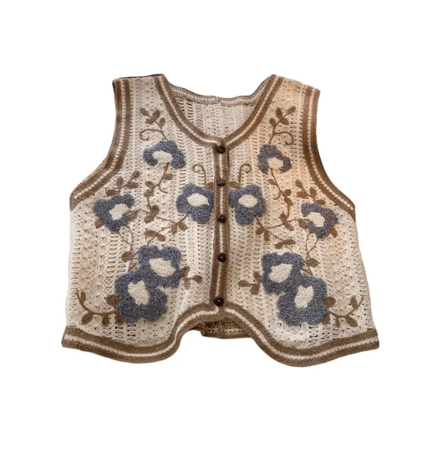 Women's Lace Hollow-out Vest with Hook Sleeve