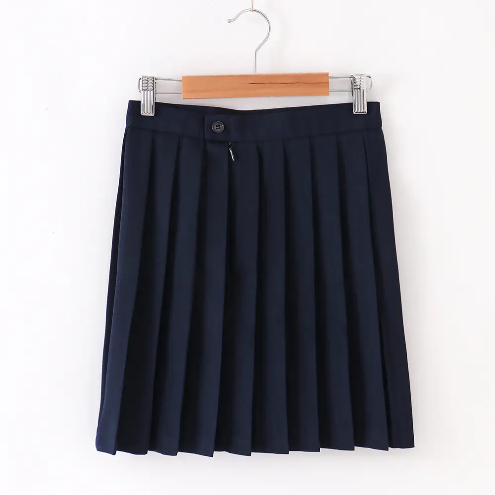 Spot Japanese Pleated Skirt Macaron Solid Color - Image 11