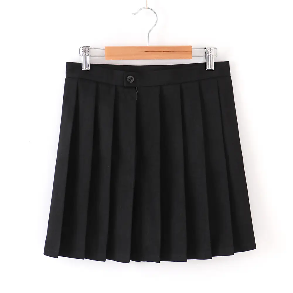 Spot Japanese Pleated Skirt Macaron Solid Color - Image 3