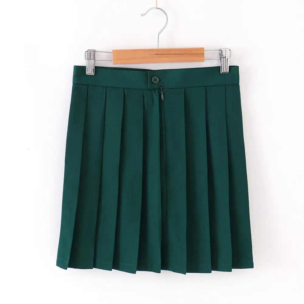 Spot Japanese Pleated Skirt Macaron Solid Color - Image 6