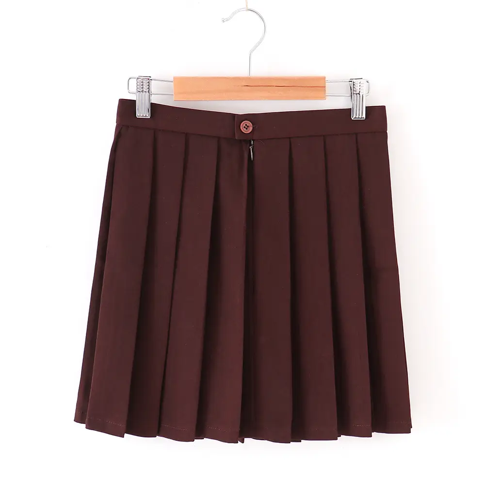 Spot Japanese Pleated Skirt Macaron Solid Color - Image 8