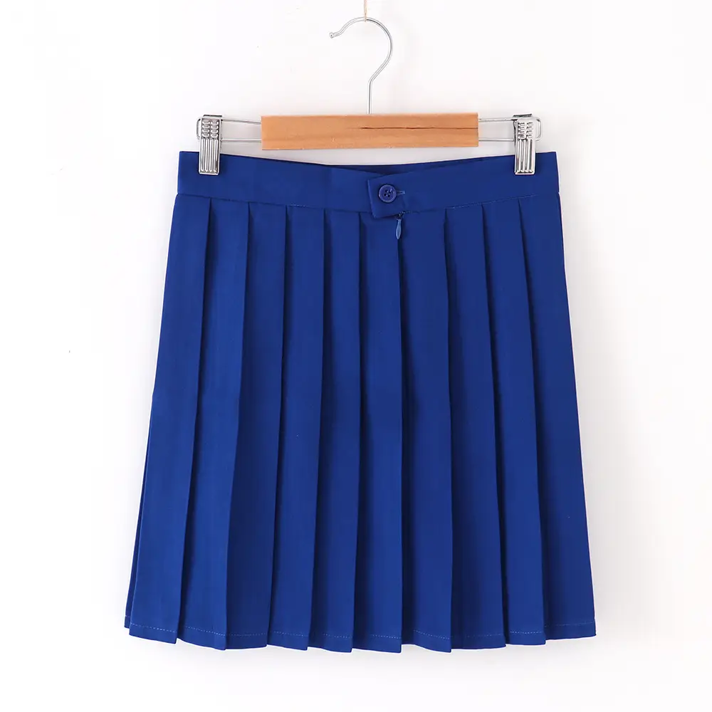 Spot Japanese Pleated Skirt Macaron Solid Color - Image 9