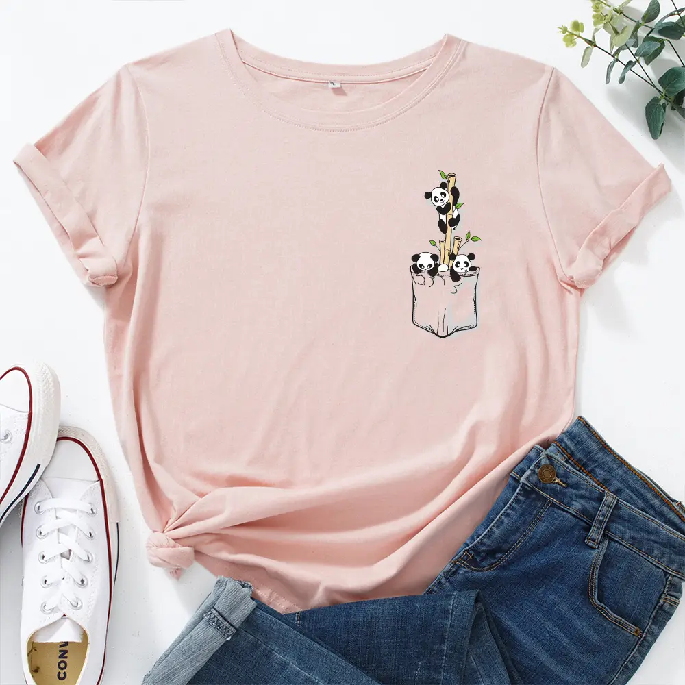 Red Letter Beach Print Women's T-Shirt - Image 13