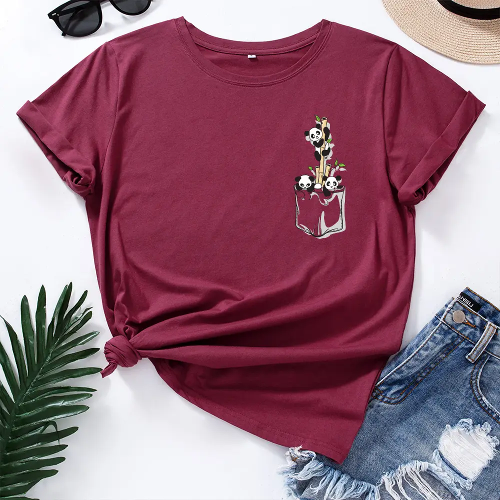 Red Letter Beach Print Women's T-Shirt - Image 12