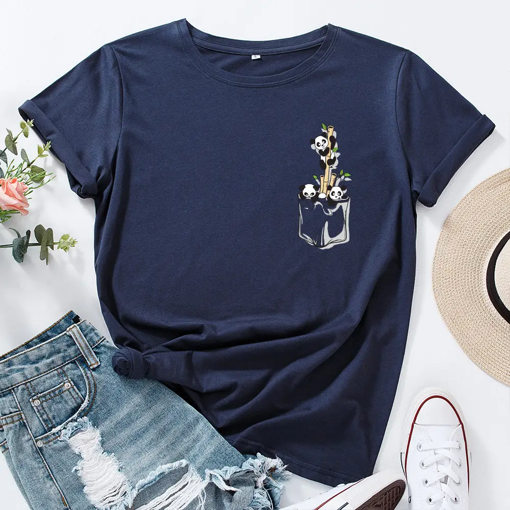 Red Letter Beach Print Women's T-Shirt - Image 9