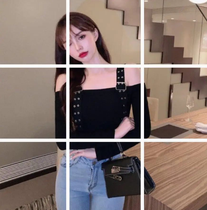 Off-Shoulder Long Sleeve T-Shirt Women Black - Image 3