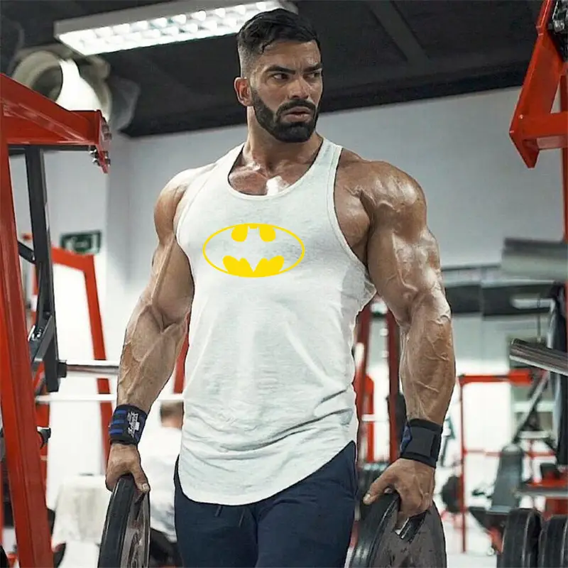 Men's Black Batman Printed Sleeveless Vest - Image 8