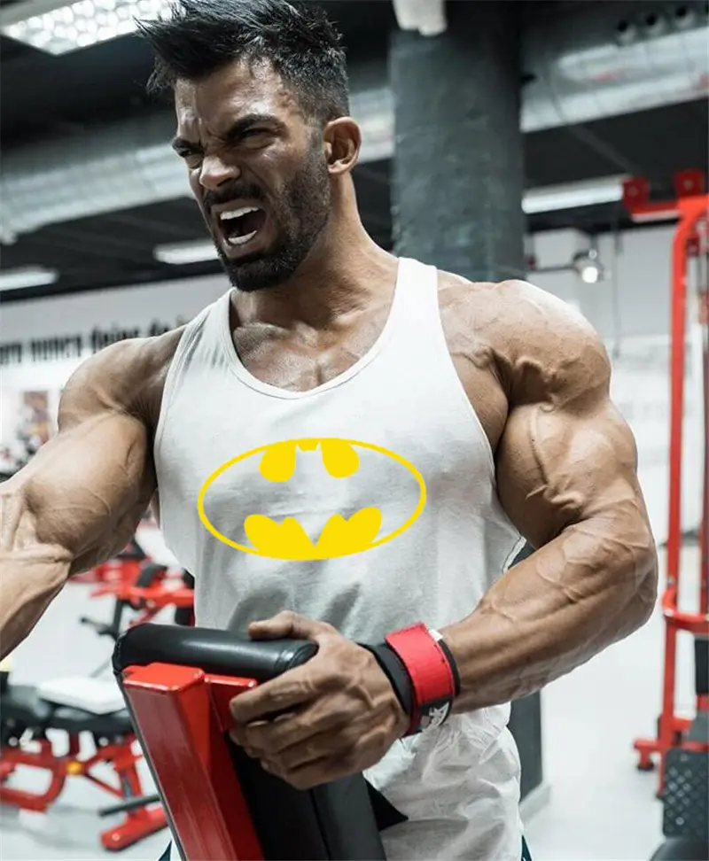 Men's Black Batman Printed Sleeveless Vest - Image 9