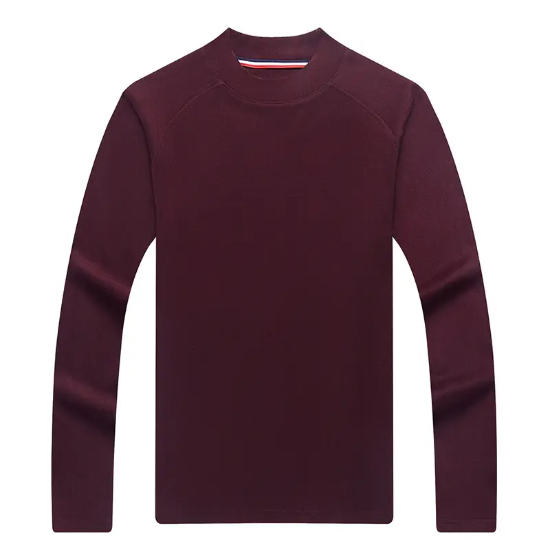 Men's Double-Sided Velvet Sweater Brown Oblique Shoulder