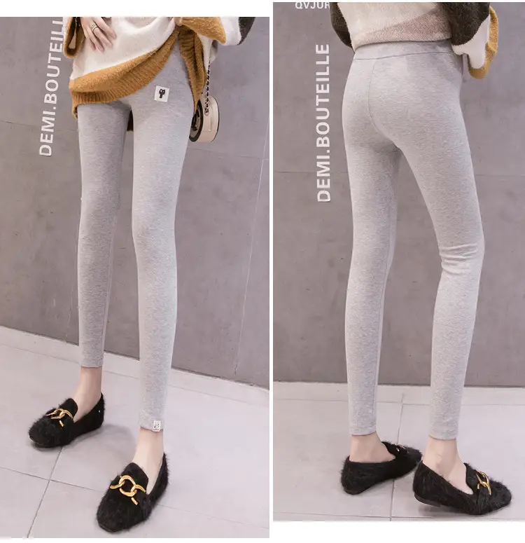 Warm Fleece Lined Long Leggings for Women — feature 10