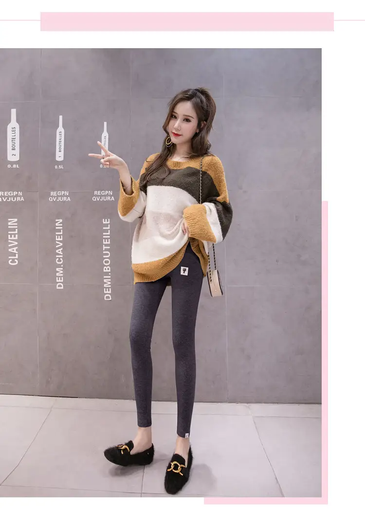 Warm Fleece Lined Long Leggings for Women — feature 13