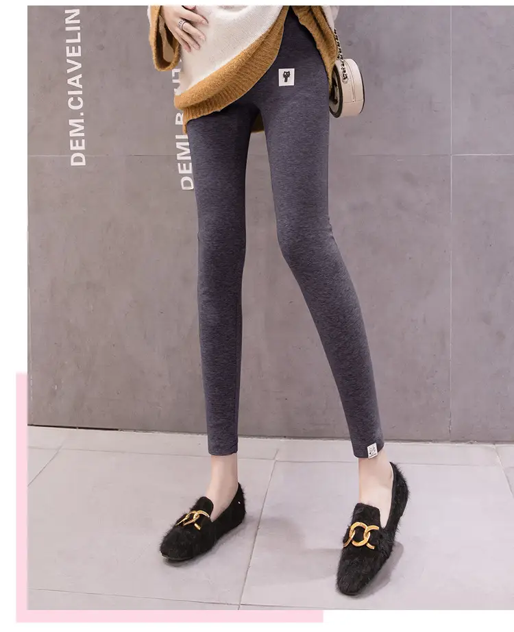 Warm Fleece Lined Long Leggings for Women — feature 15