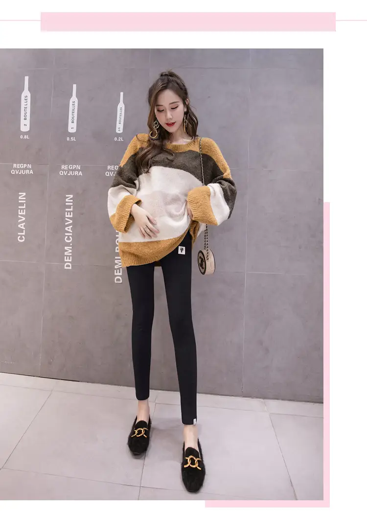 Warm Fleece Lined Long Leggings for Women — feature 17
