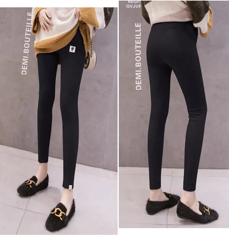 Warm Fleece Lined Long Leggings for Women — feature 18